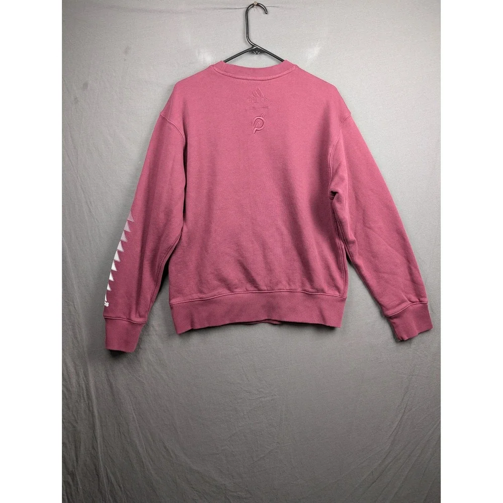 Adidas x Peloton Mens Crewneck Sweatshirt Maroon Graphic Pullover Medium